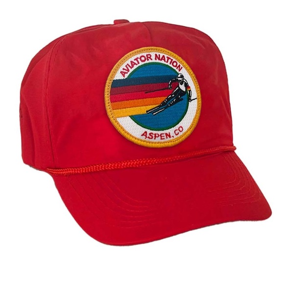 Aviator Nation UNISEX SIGNATURE ASPEN VINTAGE NYLON TRUCKER HAT | EUC!!♥️🌈 - Picture 1 of 9
